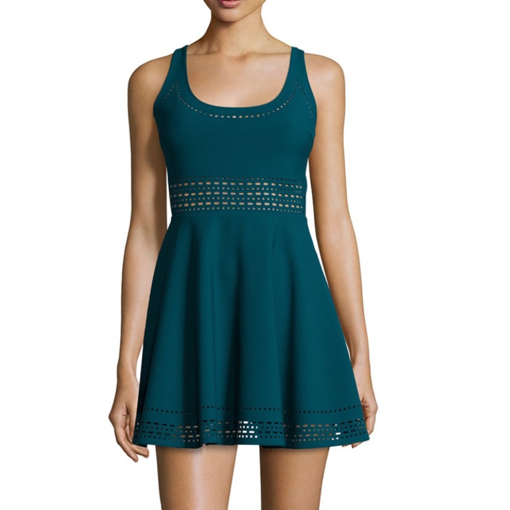 Elizabeth and James green dress laser cut-outs